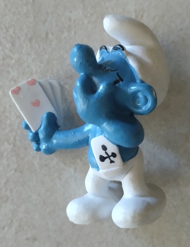 Figurine schtroumpf joueur - joueur, de
