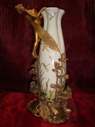 Vase figurine grenouille elfe - vase,