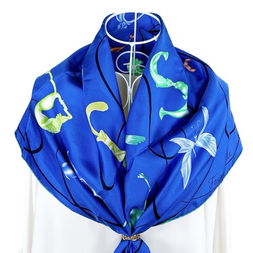 Foulard soie hermes - soie,