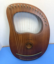 Donner DLH-003 Lyre Harp 16 Metal Strings Mahogany Body F26