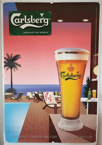 Affiche bière carlsberg - affiche,