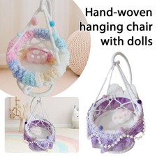Handmade DIY BJD Doll Swing Chair Cotton Doll Hanging Basket Swing Bed''