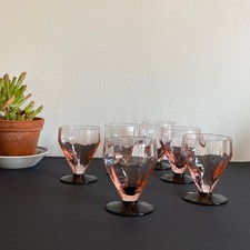 6 verres à vin ou à eau art