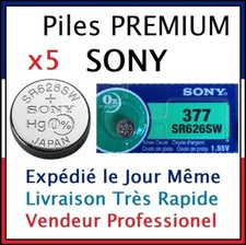 Lot 5 Piles Boutons SONY - SR