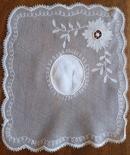 Napperon ancien tulle - en,