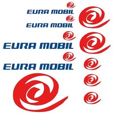 Eura Mobil autocollant sticker camping car caravane caravan 10 Pièces