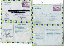 CONGO BELGE : 2 aérogrammes circulés lot 3