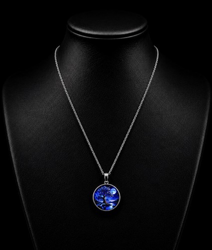 Collier arbre vie - arbre, lunaire