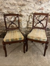 Belle Paire De Chaises Louis