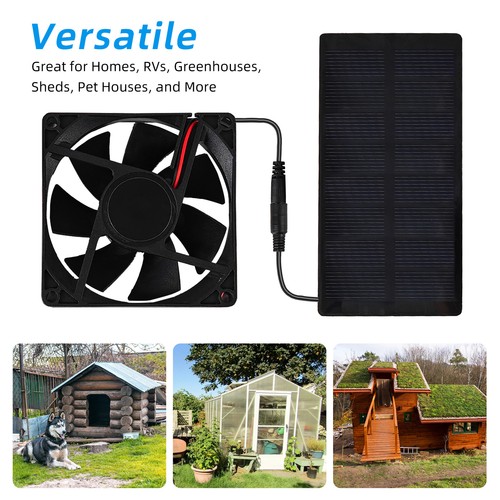 Solar powered fan for - for, outdoor