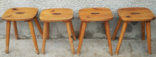 Lot tabouret design 70 - 4,