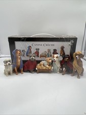 Roman Inc Canine Creche 7 Piece Dog Nativity Set Christmas Manger w/ Box