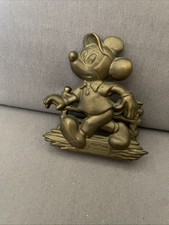Porte-Lettres vintage Walt Disney Productions Mickey en laiton