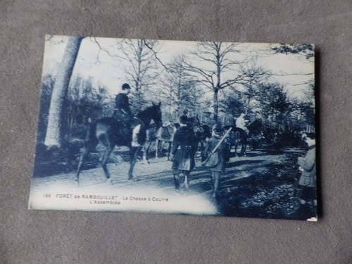 Cpa chasse courre en - chasse,