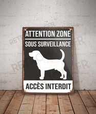 Plaque métal vintage Accès