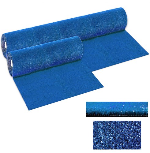 Gazon synthétique bleu mm - gazon,