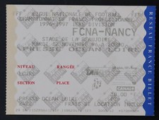 Ticket match FC NANTES NANCY