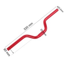 (rouge)Fixed Gear Riser Bar Bike Riser Bar Couleurs Vives Pratique