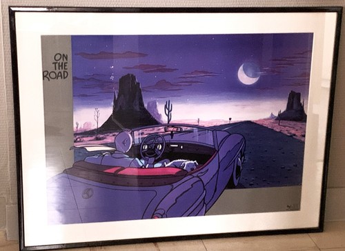 Lithographie hommage tintin - hommage, à