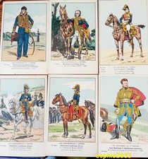 Cartes Bucquoy/1er Empire/Uniformes/ lot de 6 cartes /Généraux du 1er Empire
