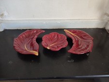 Trio de coupelles "Feuilles"