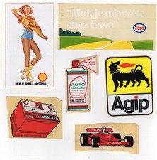 6 Vintage Car Advertising Stickers or Stickers /B1AU9