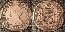 Mexique - Carlos III - 1 real 1782 FF, Mexico ! KM#78.2