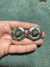 Vintage Fahrenheit Statement Clip Earrings