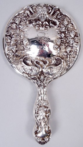 Miroir main antique art - miroir, À
