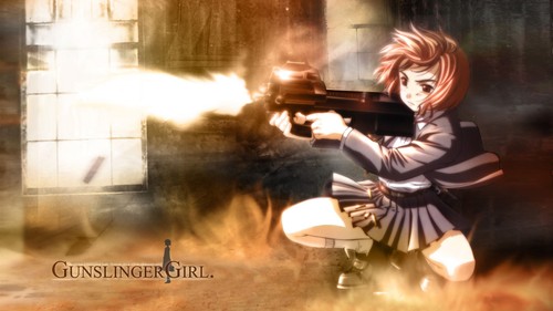 Gunslinger girl p90 - gunslinger, girls
