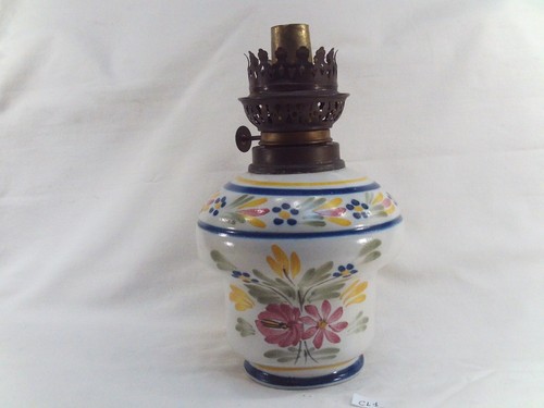Lampe pétrole faïence - à,