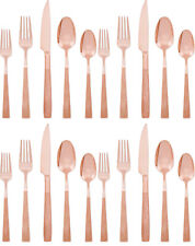 Argent Orfevres Stainless ROSE IN FULL ROSE GOLD Service for Four - 20pc Set New