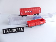 ROCO HO 2 WAGONS 1 TOMBEREAU +