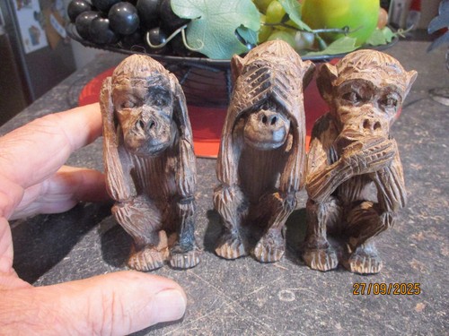 Singes sagesse sculpture - de, la