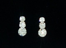 Boucles d'oreilles Trilogy avec Cristal Swarovski Elements plaqué argent 925