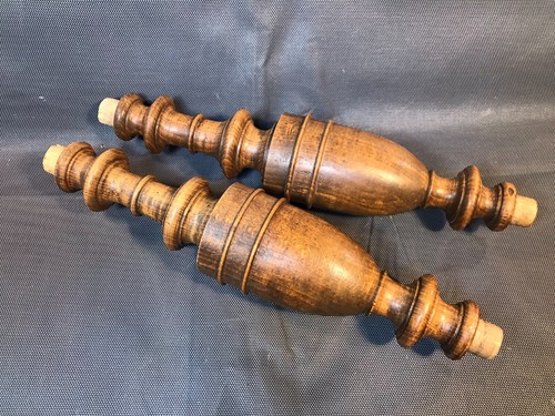 Lot anciennes colonnes bois - 2,