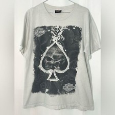 HARLEY DAVIDSON Skull T-Shirt SIZE L