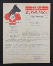 Facture 1952 CHENIL DE LA