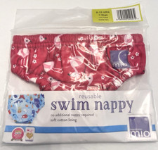 Bambino Mio Swim Nappy Baby Girls 6-12 Months (16-21 lbs) Pink Flamingo Reusable