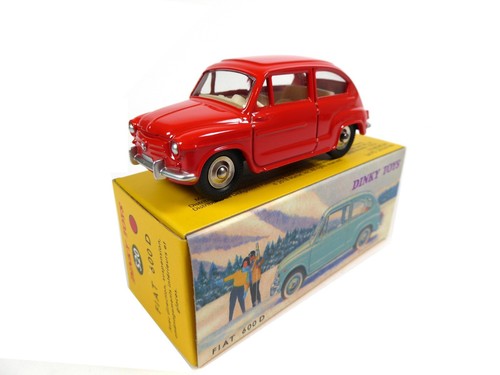 Fiat 600 rouge - -, dinky