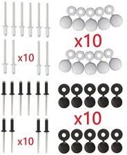 LOT 10 RIVET CACHE NOIR BLANC