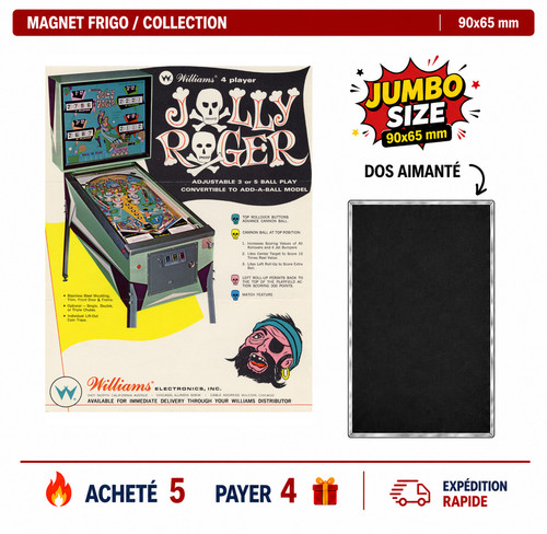 Magnet frigo jolly roger 90x65 - frigo,