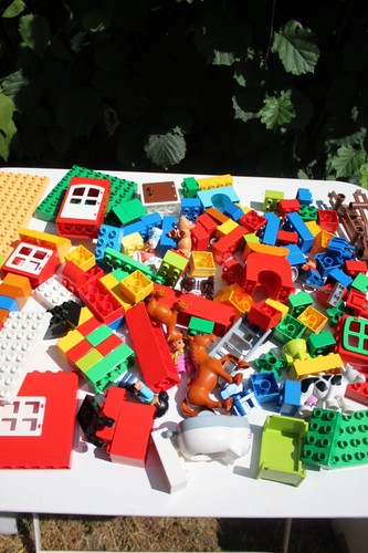 Lot lego duplo brique jaune - lot,