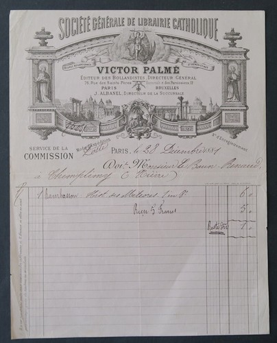 Facture 1909 ste generale - generale, de