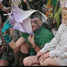 Handmade Brebitz Studios Giant Datura Headpiece Halloween