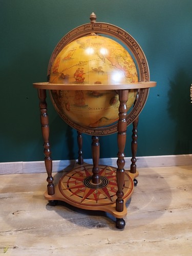 Globe bar bois meuble - bois,