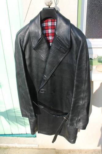 Manteau cuir homme etat - ,