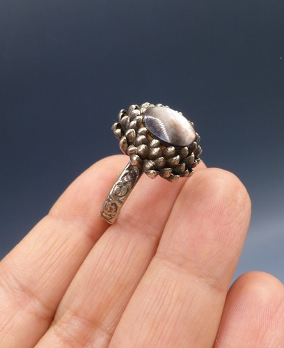 Ancienne bague cocktail - bague, laiton