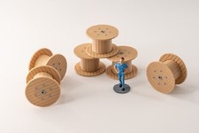 6 Tourets bois 180cm H0 1:87 HO Diorama Train Marchandise Modellbahn LVM