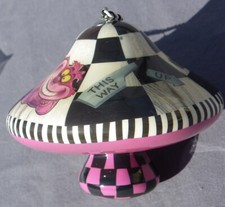 CHESHIRE CAT ALICE Wonderland ORNAMENT Disney Decor FIR ORNAMENT